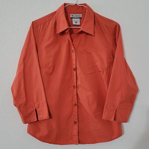 Columbia 100% Cotton Button Down Shirt